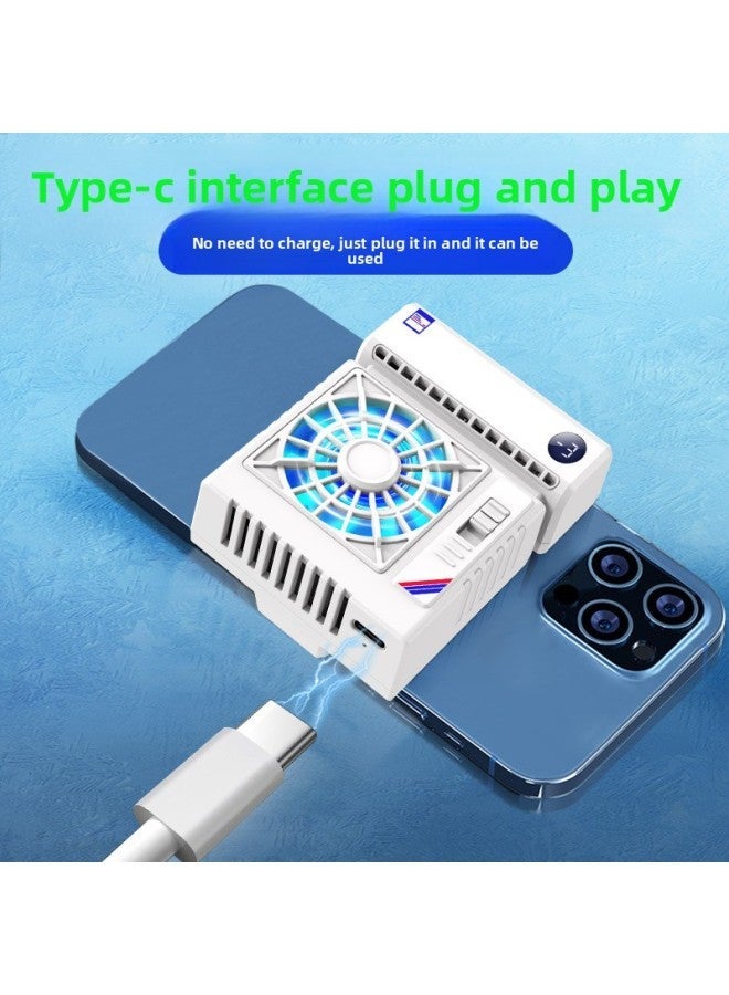 Mobile Phone Air Conditioning Radiator S5 Digital Display Frequency Conversion Cooling Semiconductor Refrigeration Back Clip Source Factory-Color:S3 2323 Refrigeration-Ivory White (Economy) - Image 5